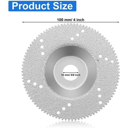 Diamond Grinding Wheel 4-Inch Outside Diameter Cutting Wheel Round Cutting Disc for Glass Marble Ceramic Tile Diamond Grinding Wheel 4-Inch Outside Diameter Cutting Wheel Round Cutting Disc for Glass Marble Ceramic Tile